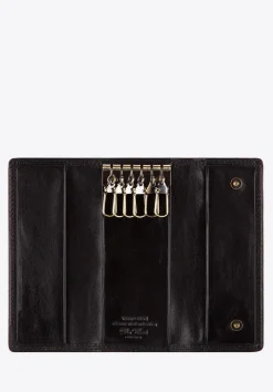 Etui na klucze skórzane z monogramem czarne>WITTCHEN Sale