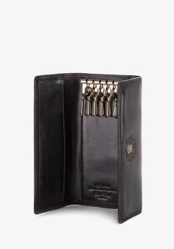 Etui na klucze skórzane z monogramem czarne><noscript><img data-lazyloaded=