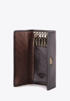 Etui na klucze ze skóry z herbem czarne><noscript><img data-lazyloaded=