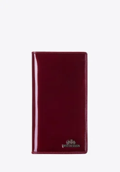 Etui na paszport skórzane lakierowane bordowe>WITTCHEN Discount