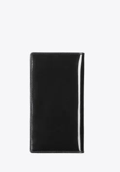 Etui na paszport skórzane lakierowane czarne><noscript><img width=