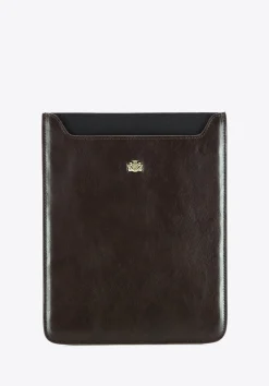 Etui na tablet skórzane z herbem ciemny brąz>WITTCHEN Clearance