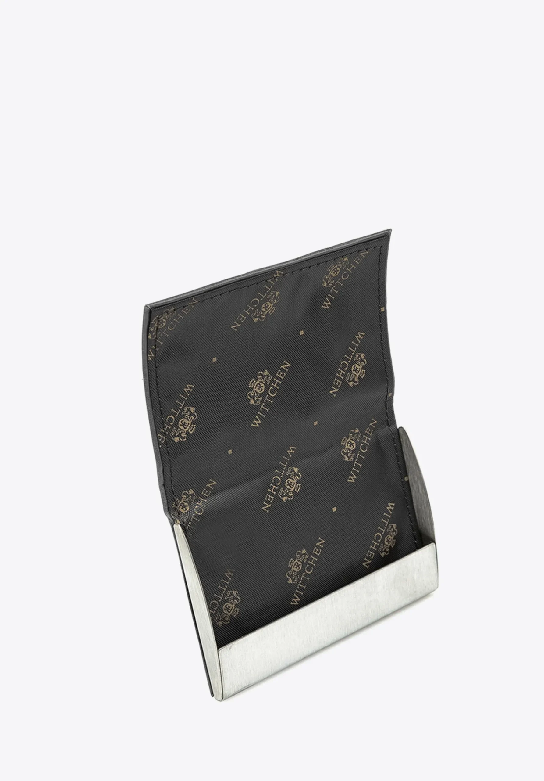 Etui na wizytówki skórzane z magnetycznym zapięciem czarne>WITTCHEN Fashion