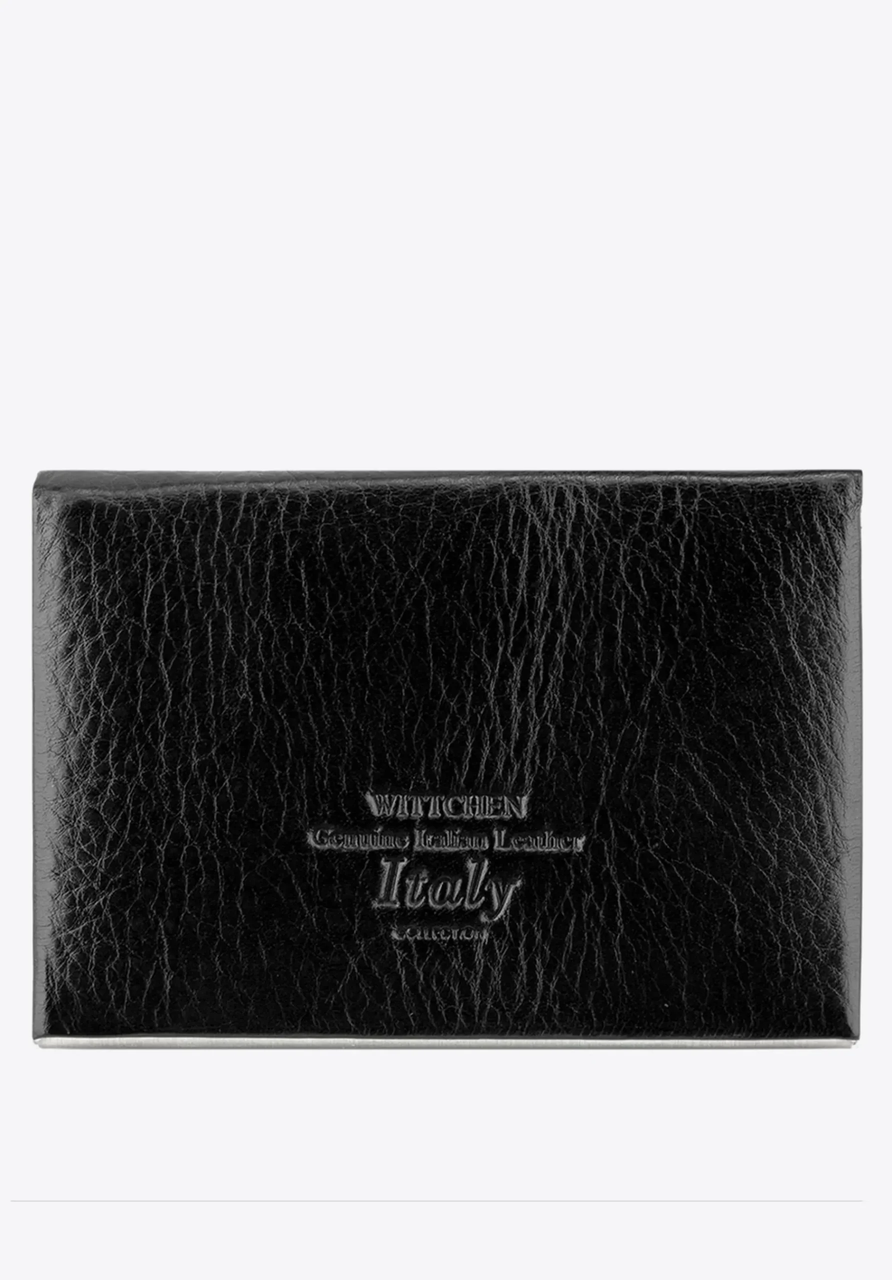 Etui na wizytówki skórzane z magnetycznym zapięciem czarne>WITTCHEN Fashion