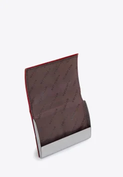 Etui na wizytówki ze skóry z herbem klasyczne czerwone>WITTCHEN Sale