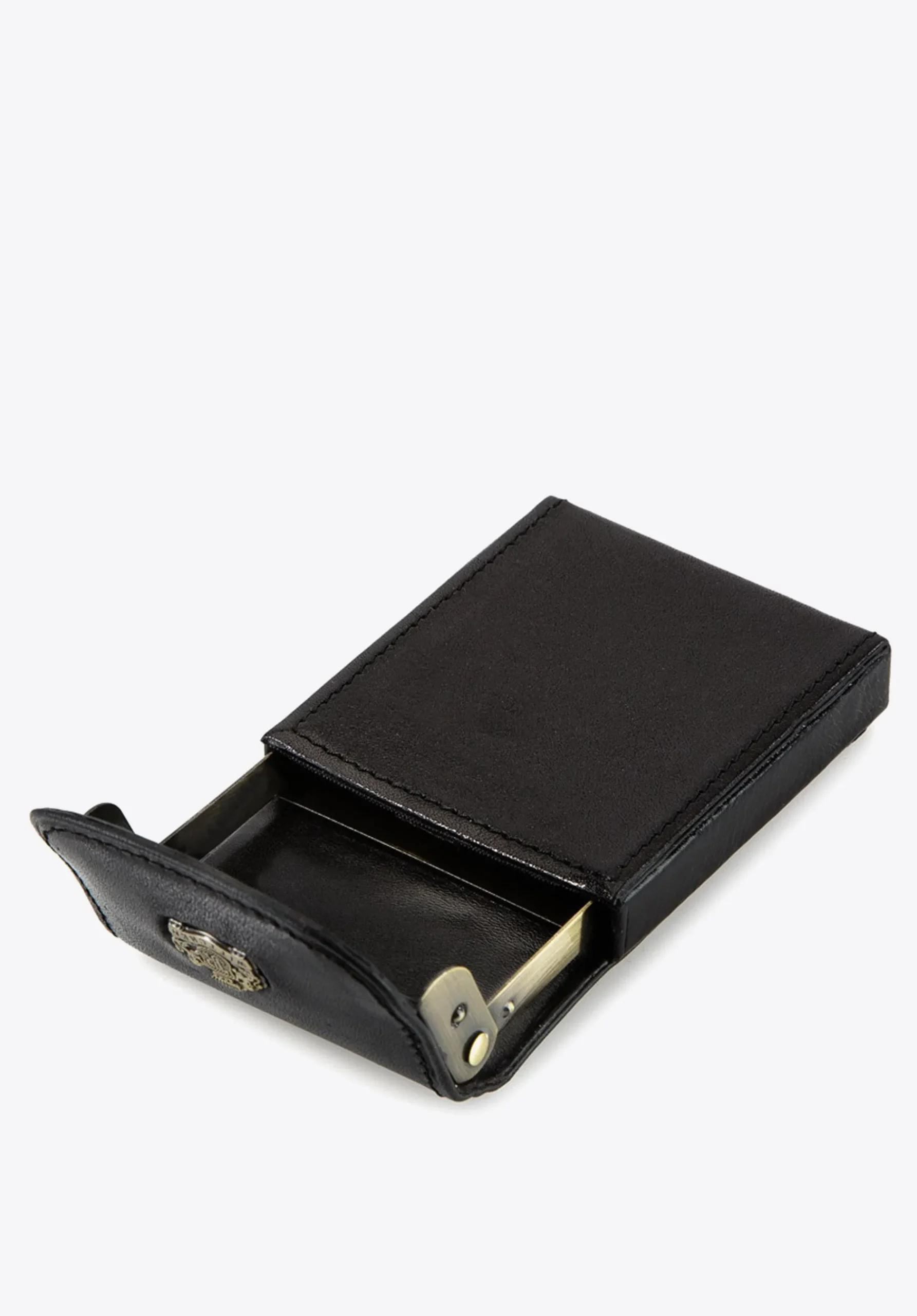 Etui na wizytówki ze skóry licowej czarne>WITTCHEN Fashion