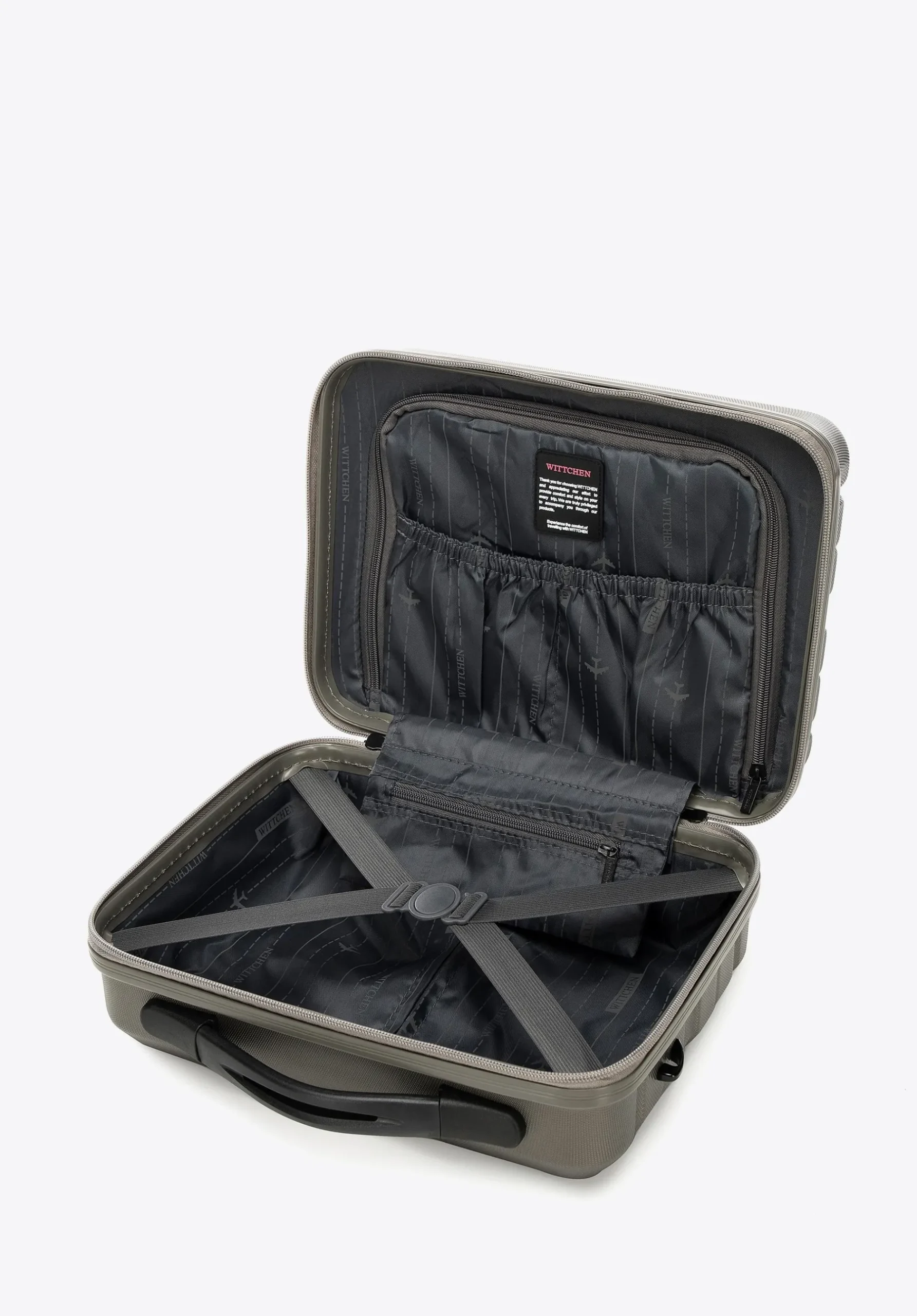 Komplet walizek z ABS - u w poziome pasy>WITTCHEN Fashion