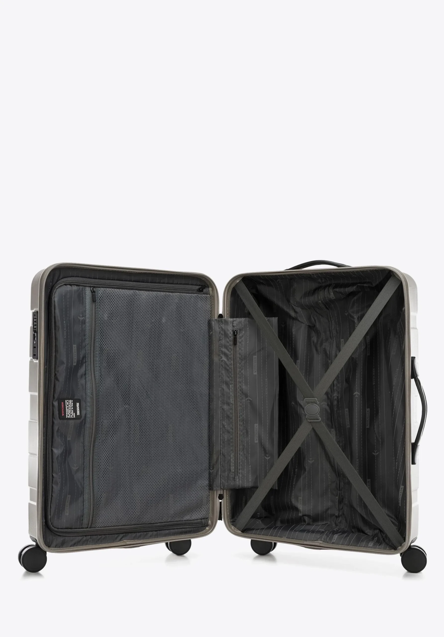 Komplet walizek z ABS - u w poziome pasy>WITTCHEN Fashion