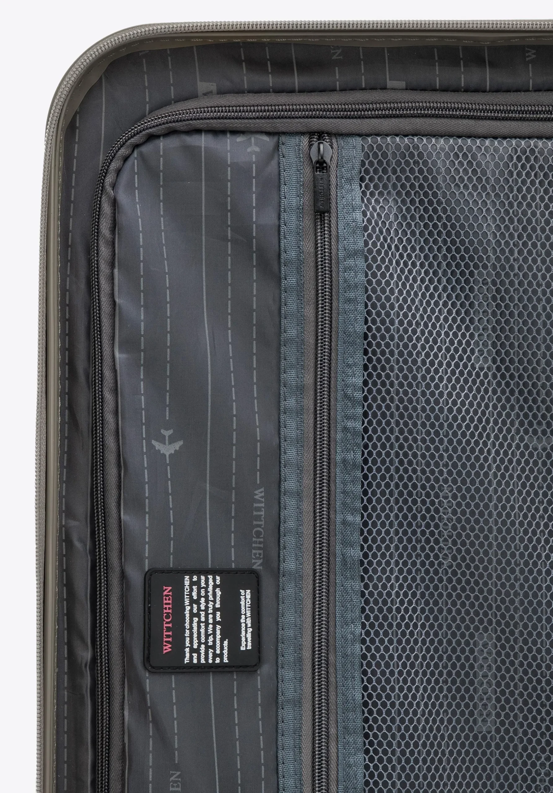 Komplet walizek z ABS - u w poziome pasy>WITTCHEN Fashion