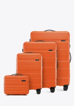 Komplet walizek z ABS - u w poziome pasy>WITTCHEN Outlet