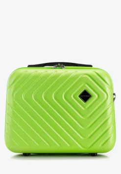 Komplet walizek z ABS-u z geometrycznym tłoczeniem><noscript><img width=