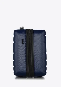 Kosmetyczka podróżna z ABS-u żłobiona granatowa>WITTCHEN Discount