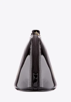 Kosmetyczka skórzana lakierowana wygięta czarna>WITTCHEN Fashion