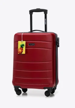 Mała walizka z ABS - u żłobiona z identyfikatorem czerwona>WITTCHEN Discount