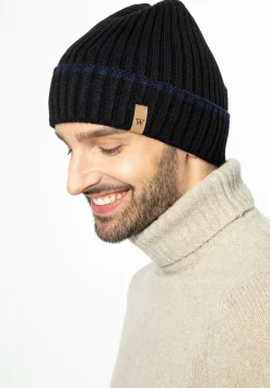 Męska czapka zimowa z logo czarna>WITTCHEN Discount