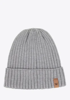 Męska czapka zimowa z logo szara>WITTCHEN Fashion