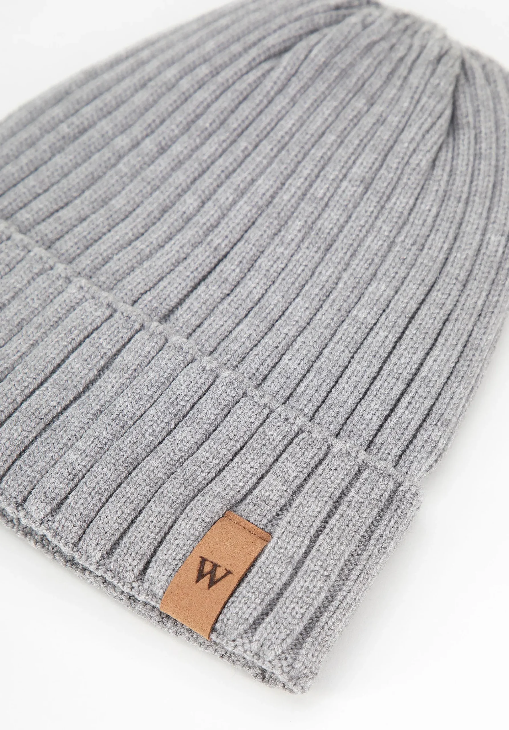 Męska czapka zimowa z logo szara>WITTCHEN Fashion