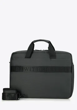 Męska torba na laptopa 15,6’’ jednokomorowa szara>WITTCHEN Best