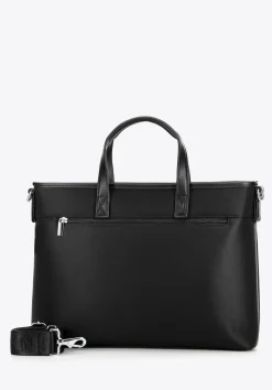 Męska torba na laptopa 13” z ozdobną wstawką czarna>WITTCHEN Online