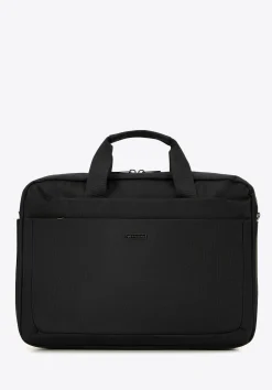 Męska torba na laptopa 15,6’’ z pasem na bagaż czarna>WITTCHEN New