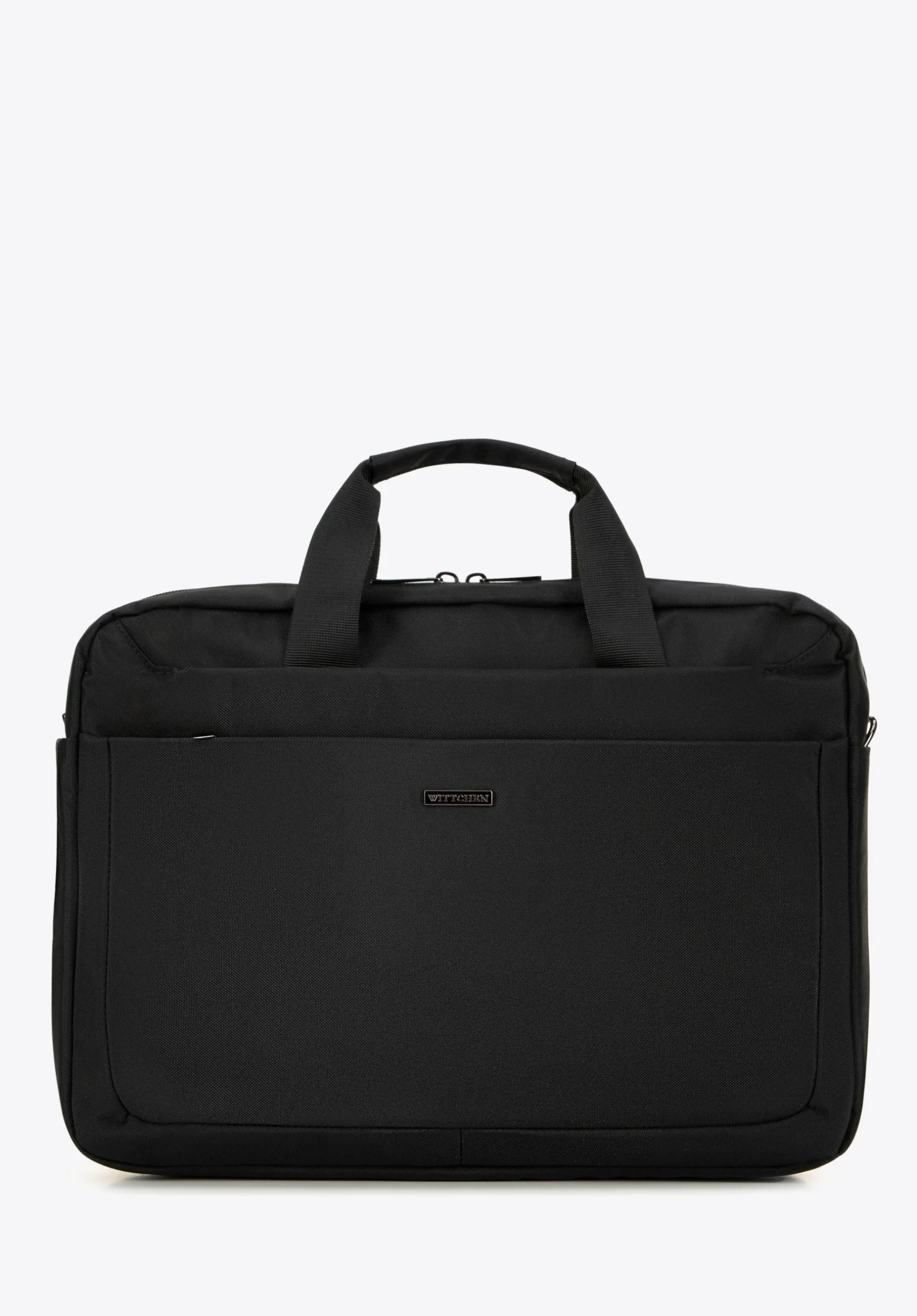 Męska torba na laptopa 15,6’’ z pasem na bagaż czarna>WITTCHEN New