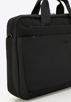 Męska torba na laptopa 15,6’’ z pasem na bagaż czarna><noscript><img width=