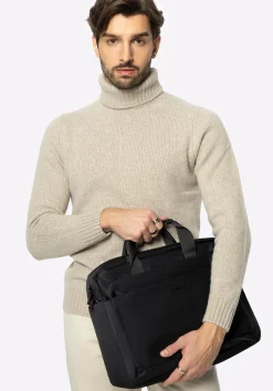 Męska torba na laptopa 15,6’’ z pasem na bagaż czarna><noscript><img width=