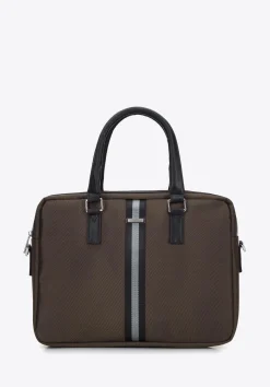 Męska torba na laptopa 15,6” z tasiemką oliwkowa>WITTCHEN Discount