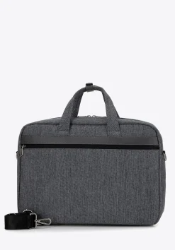 Męska torba na laptopa 15,6” z lamówką z ekoskóry szara>WITTCHEN Clearance