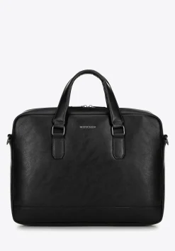 Męska torba z kieszenią na laptopa 15,6” czarna>WITTCHEN Outlet