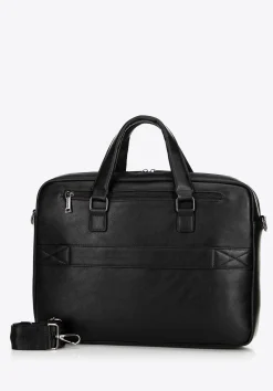 Męska torba z kieszenią na laptopa 15,6” czarna>WITTCHEN Outlet