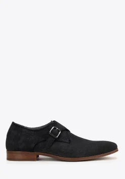 Męskie buty monki ze skóry zamszowej ciemny szary>WITTCHEN Outlet