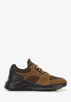 Męskie sneakersy na lekkiej podeszwie brązowe>WITTCHEN Sale