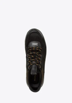 Męskie sneakersy na lekkiej podeszwie czarne><noscript><img width=