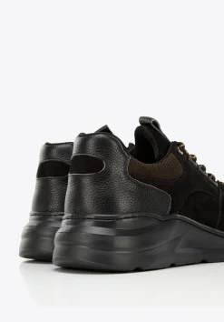 Męskie sneakersy na lekkiej podeszwie czarne><noscript><img width=