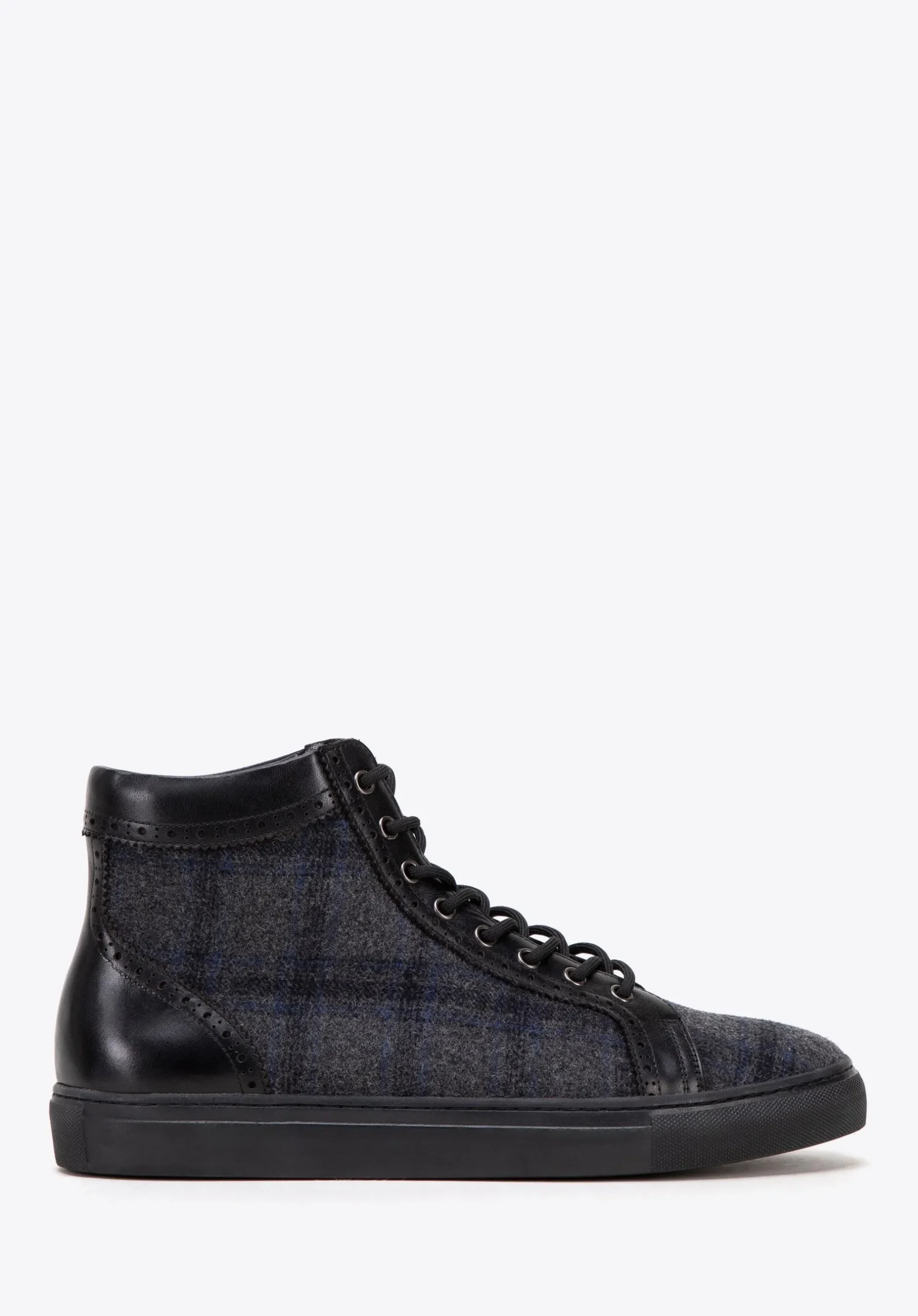 Męskie sneakersy skórzane wysokie czarne>WITTCHEN New