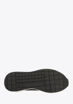 Męskie sneakersy skórzane z motywem w jodełkę zielono-szare><noscript><img width=