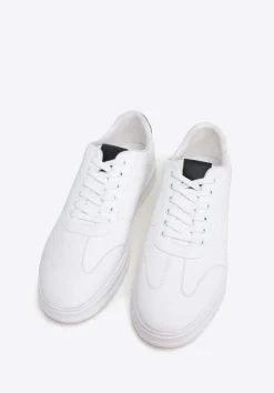 Męskie sneakersy z ekoskóry klasyczne białe>WITTCHEN Clearance