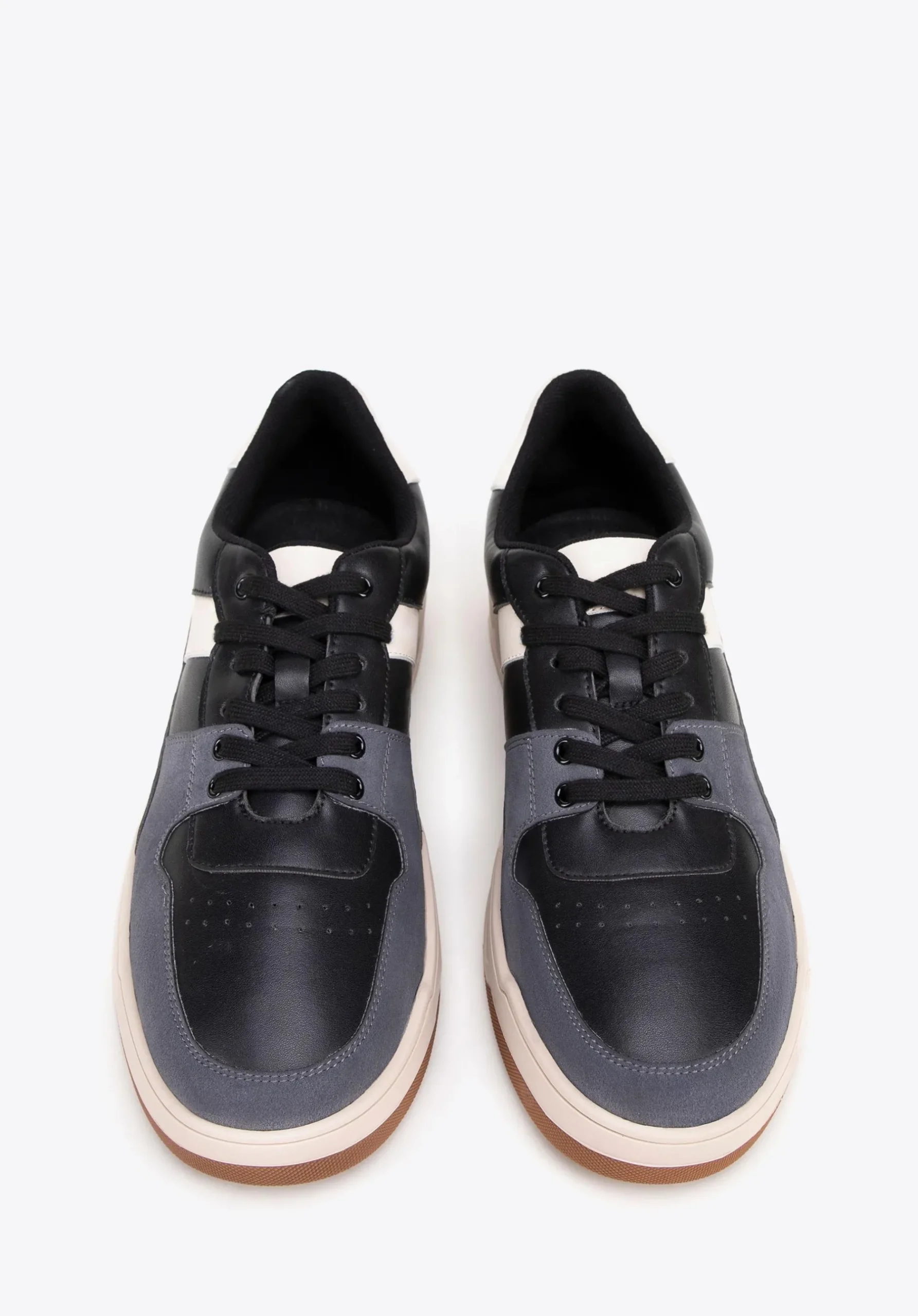 Męskie sneakersy z ekoskóry czarno - szare>WITTCHEN Online