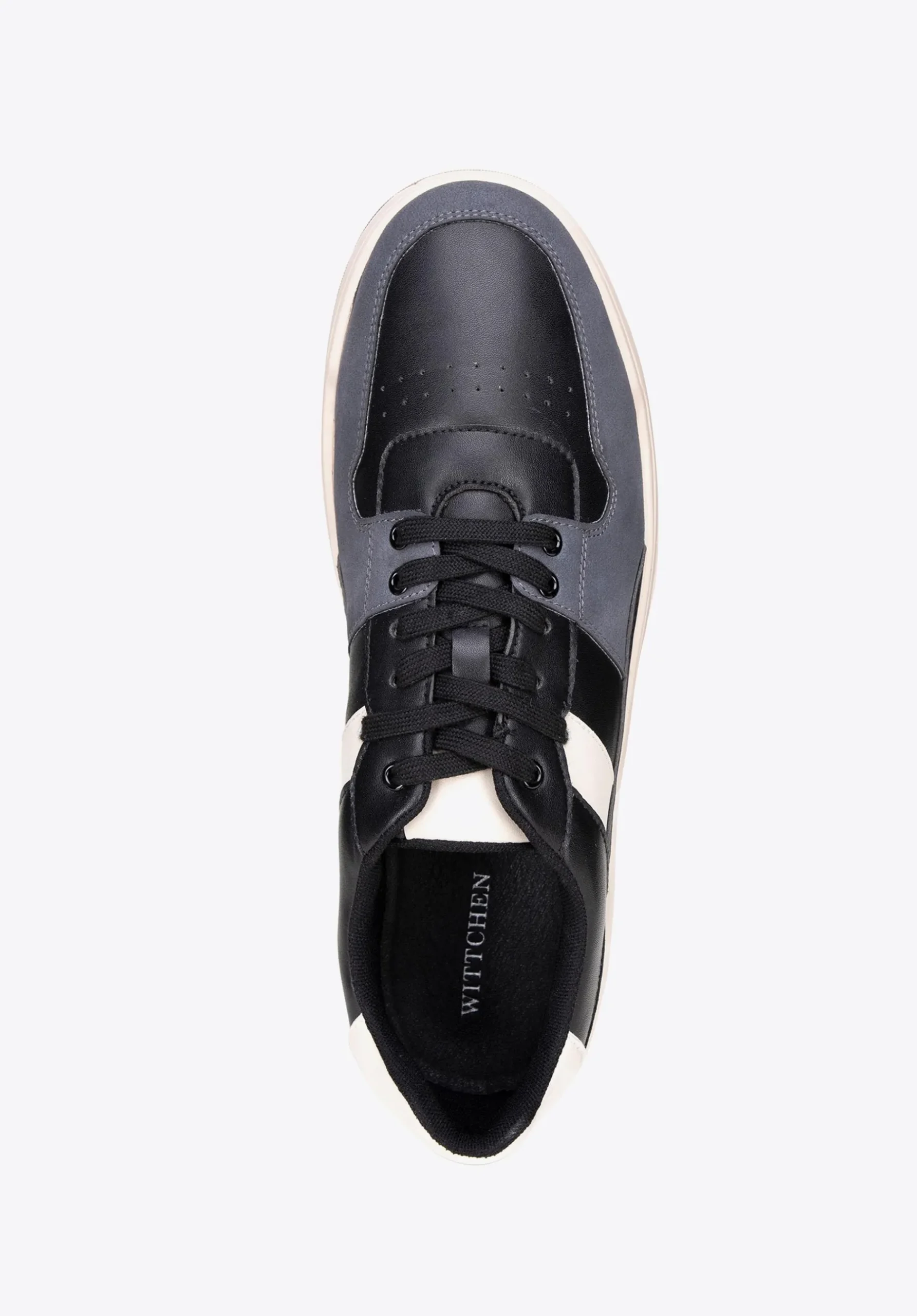 Męskie sneakersy z ekoskóry czarno - szare>WITTCHEN Online