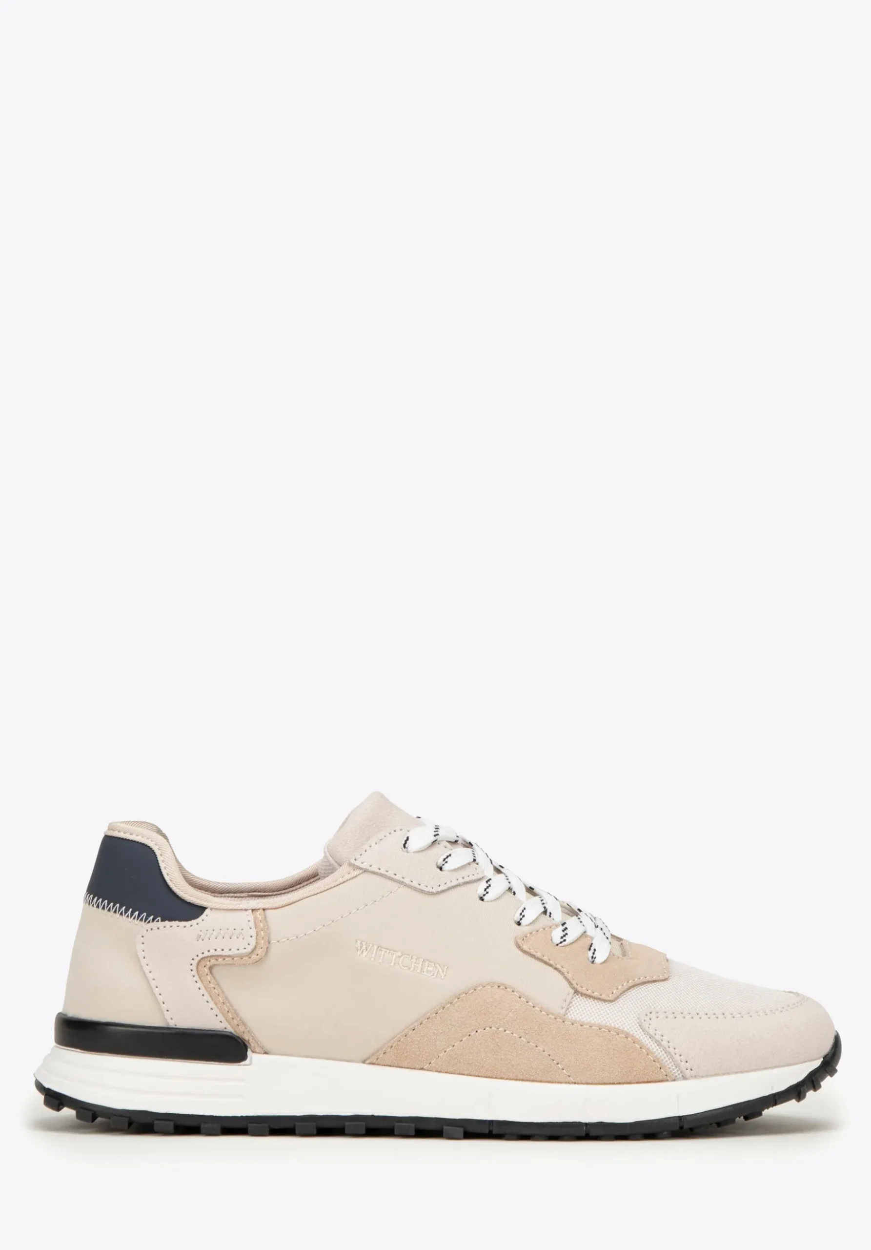 Męskie sneakersy ze skóry zamszowej beżowe>WITTCHEN Best
