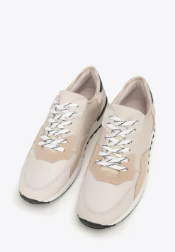 Męskie sneakersy ze skóry zamszowej beżowe>WITTCHEN Best