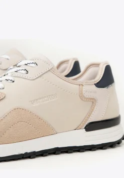 Męskie sneakersy ze skóry zamszowej beżowe><noscript><img width=