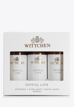 Podróżny zestaw kosmetyków szampon, żel, krem do rąk Joyful Life>WITTCHEN Online
