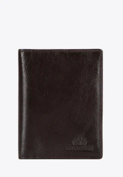 Skórzane etui na dokumenty pionowe ciemny brąz>WITTCHEN Discount