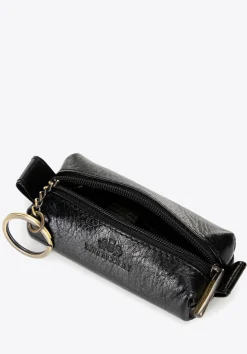 Skórzane etui na klucze z suwakiem czarne>WITTCHEN Discount