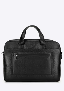 Torba na laptopa 17" z imitacji skóry czarna>WITTCHEN Outlet