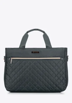 Torba na laptopa 14'' biznesowa z pikowaniem szara>WITTCHEN Hot