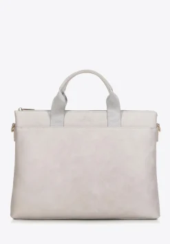 Torba na laptopa 15,6'' z ekoskóry beżowa>WITTCHEN Outlet